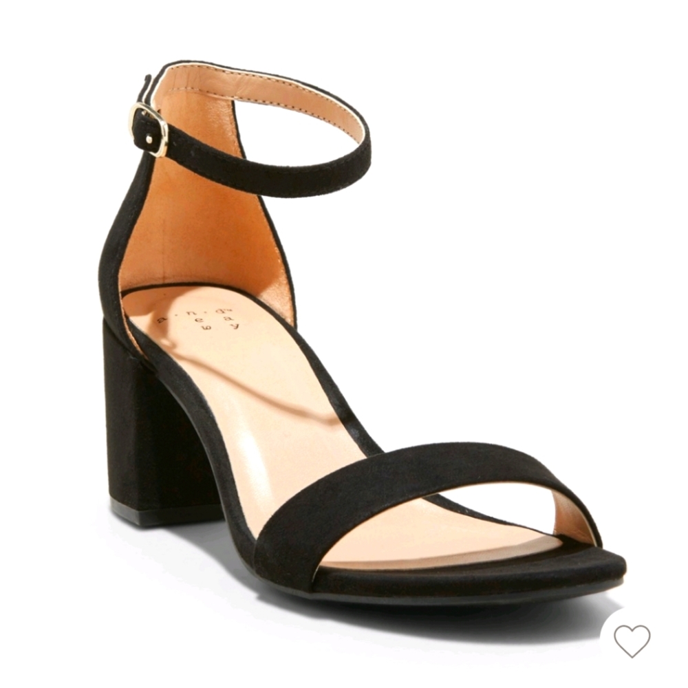 Faux Suede Heels
